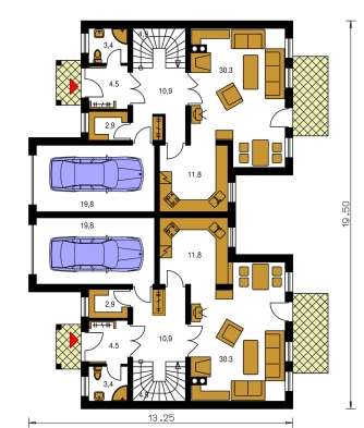 Floor plan of ground floor - NOVA 222